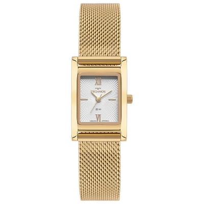 Relógio Feminino 2035NDE-1K Analógico Pulseira Metal Mini Dourado Technos