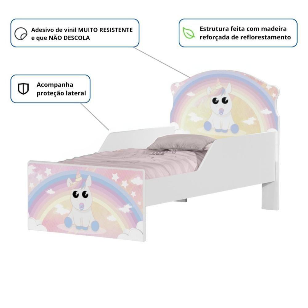 Mini Cama Joy Unicórnio Bebê Com Colchão - 2