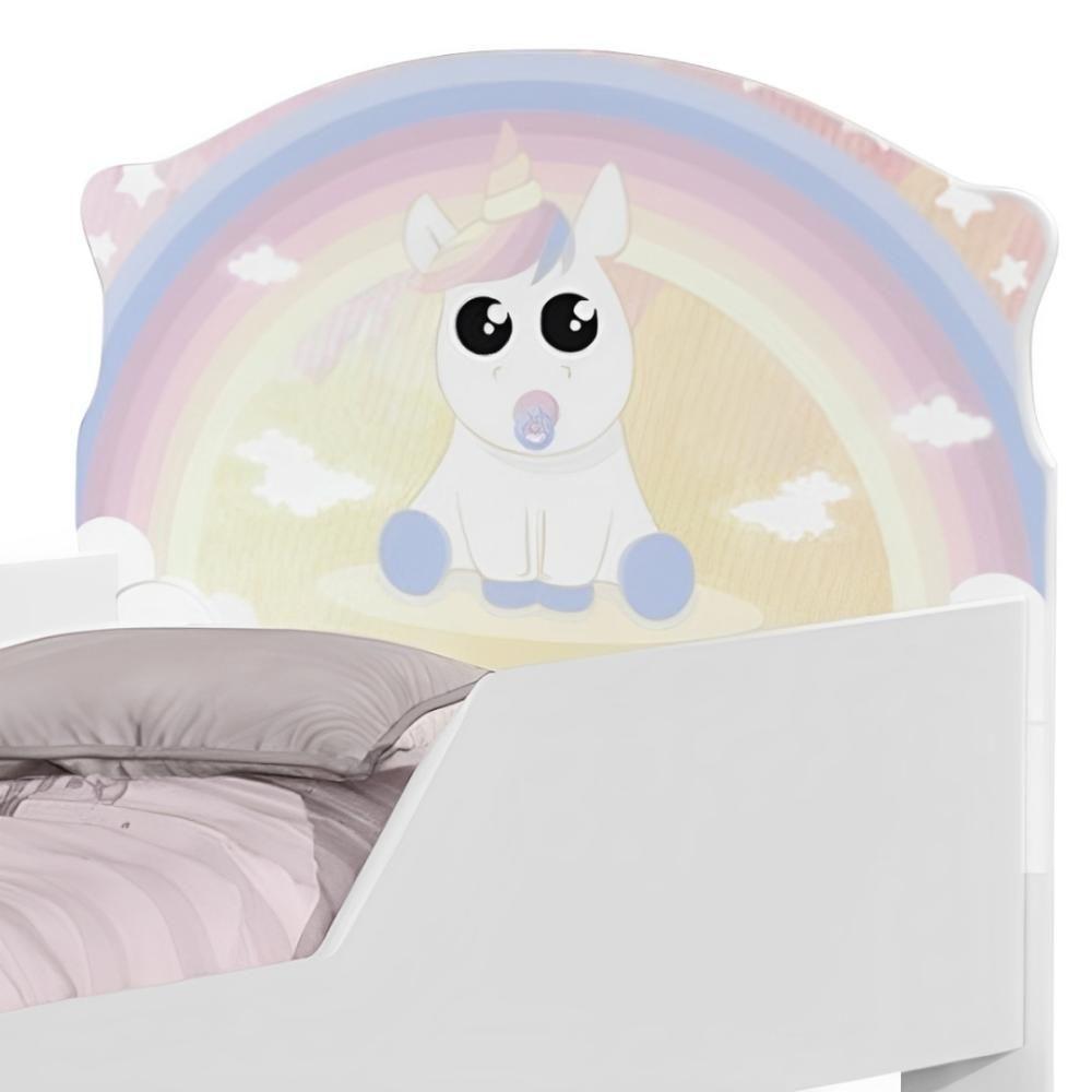 Mini Cama Joy Unicórnio Bebê Com Colchão - 4