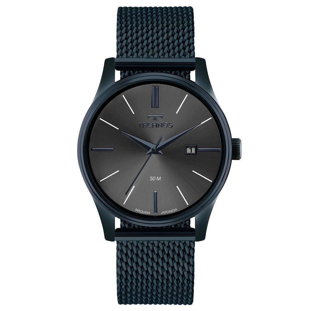 Relógio Technos Masculino Steel Azul - 2115ubn-1f - 1