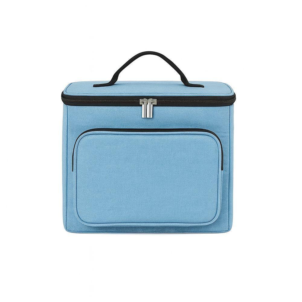 Bolsa Térmica Média Portátil Azul Claro - 7