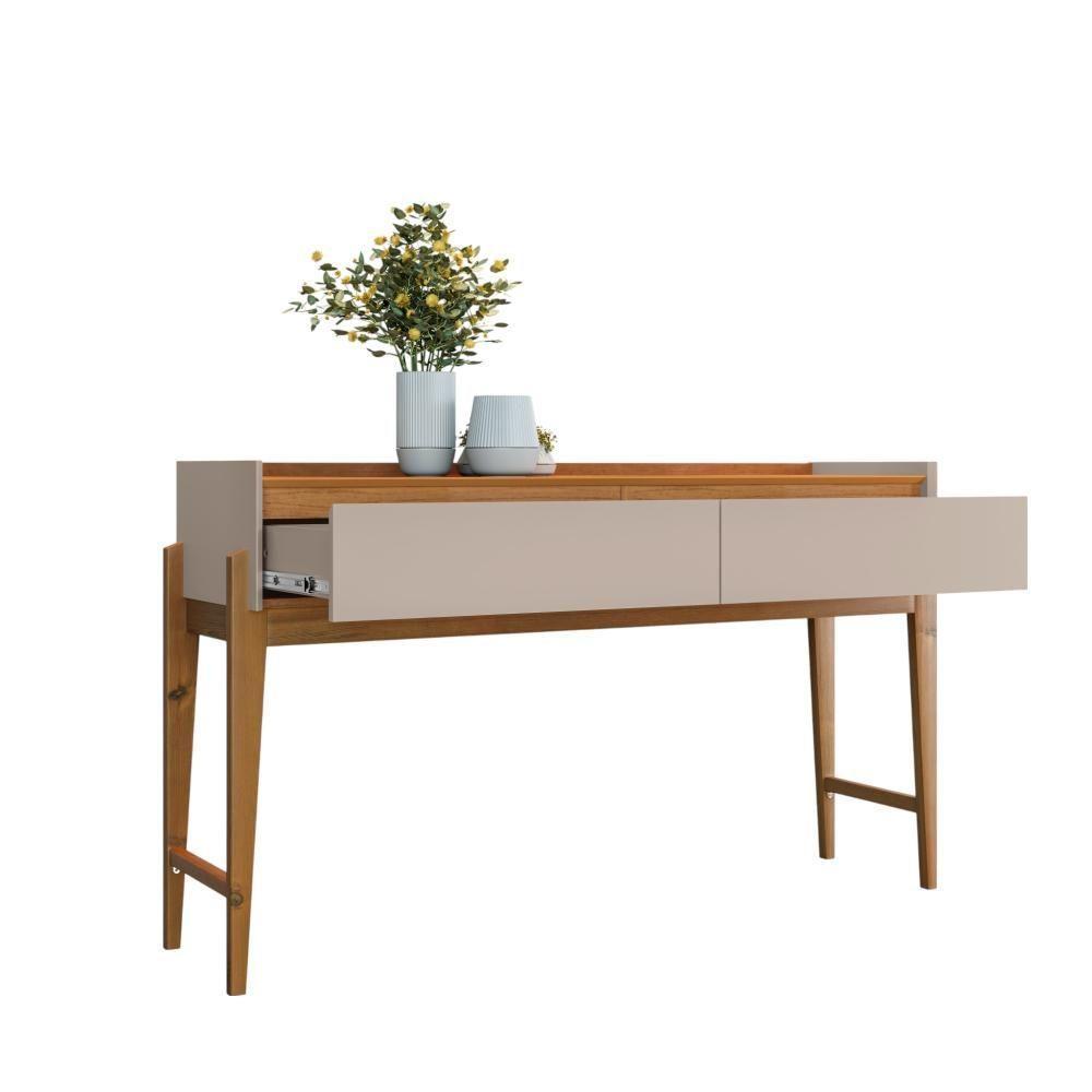 Aparador Para Sala 2 Gavetas Pequim Cedro Off White - 3