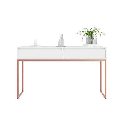 Aparador Buffet Iron Industrial Corredor Branco Cobre