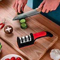 Afiador Amolador De Facas 3 Opções De Afiar Profissional - 3