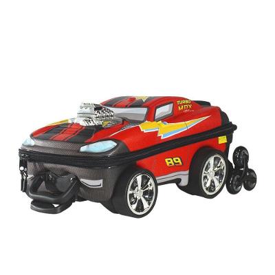 Mala Infantil 3+ Pré Escola Creche Menino Turbo Max 3d Com Rodinhas Cor Vermelha