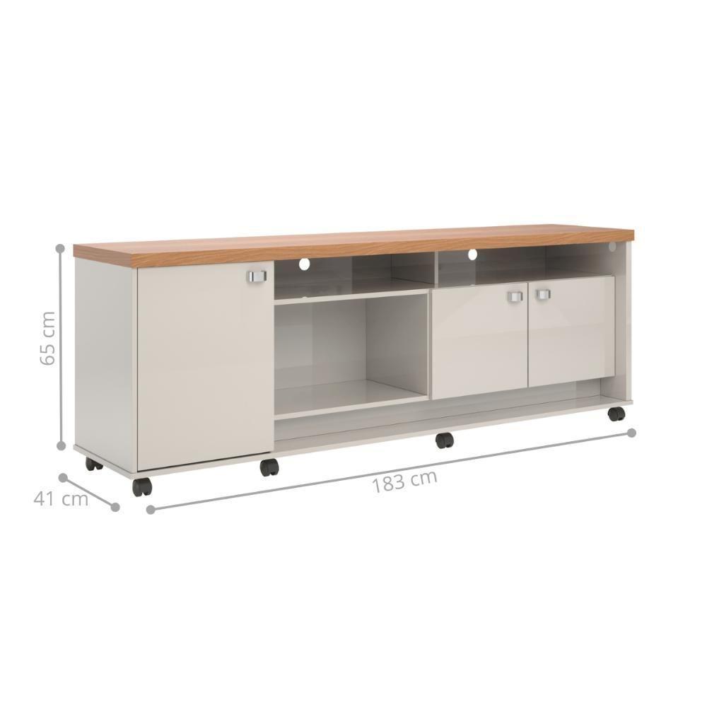 Balcao Tv Bucareste Off White Perolizado-jequitiba - 2