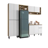 Aéreo E Balcão Para Cozinha Toronto Amendoa Branco - 3