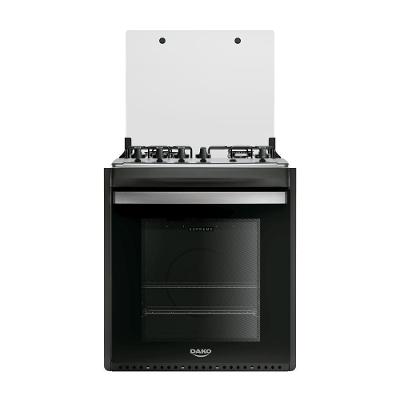 Fogão de Embutir 4 Bocas Gás Dako Supreme Glass Mesa de Inox Automático Preto Bivolt