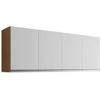 Armario Aereo Texas 4pts 1,60m Amendoa Branco - 3