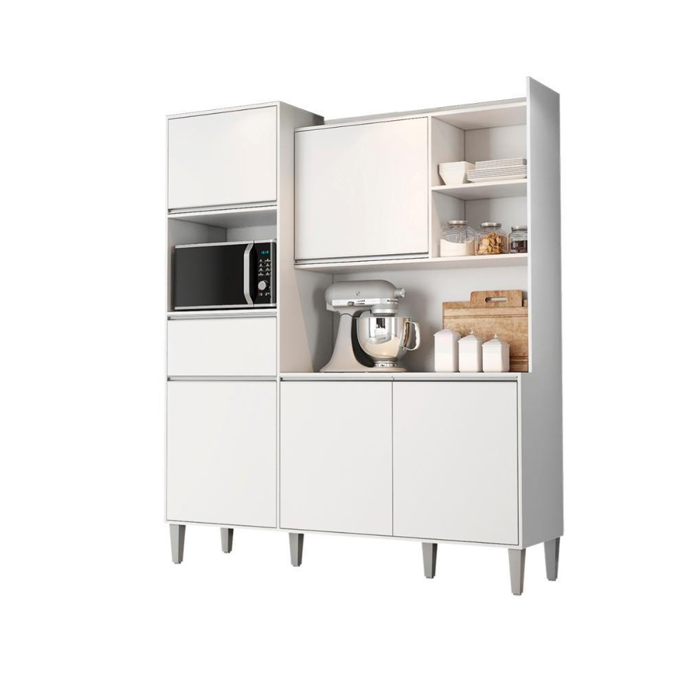 Armario De Cozinha Completo Saturno Branco - 3