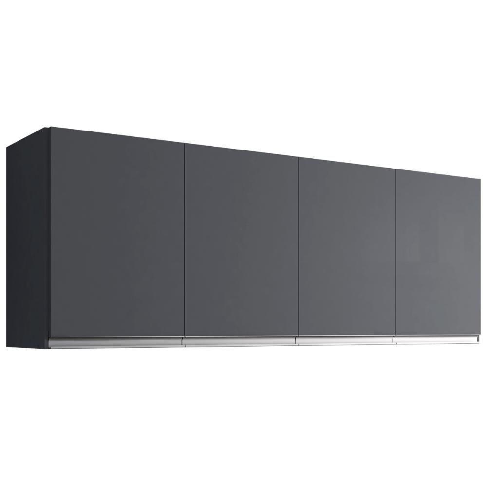 Armario Aereo Texas 4pts 1,50m Cinza Fosco - 3