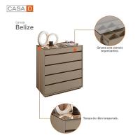 Comôda Para Quarto 5 Gavetas United Fendi - 3