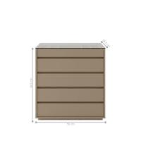 Comôda Para Quarto 5 Gavetas United Fendi