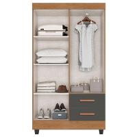 Guarda Roupa Solteiro Ambiente Lite 4 Portas Nature Cinza – Móveis Leão - 3