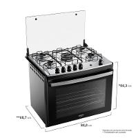 Fogão 5 Bocas Embutir Dako Supreme Mesa De Inox Bivolt - 7