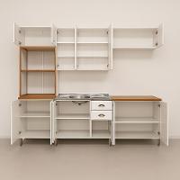 Cozinha Americana 5 Peças Branco Amoudi Móveis Branco - 3