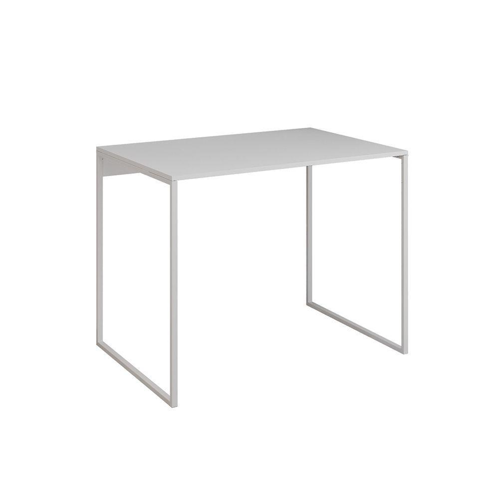 Escrivaninha Industrial Office Branca 120x53 Grécia Base Ferro Branco - 2