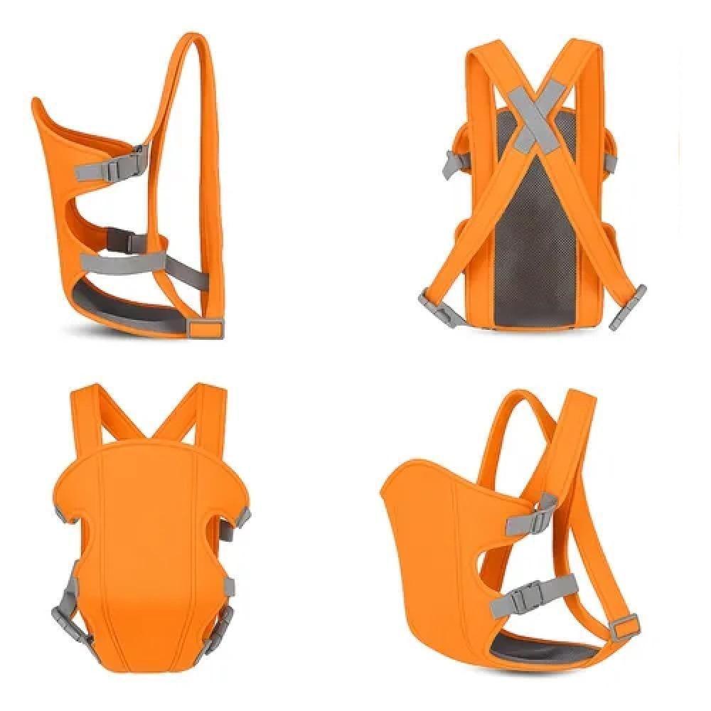 Canguru Baby Carriers Passeio Carregador Ergonomico Bebe Ate 15kg Ajustavel Conforto Laranja - 3