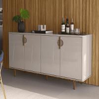 Conjunto Cristaleira Off White New-jequitiba + Buffet Beirute Off White - 3