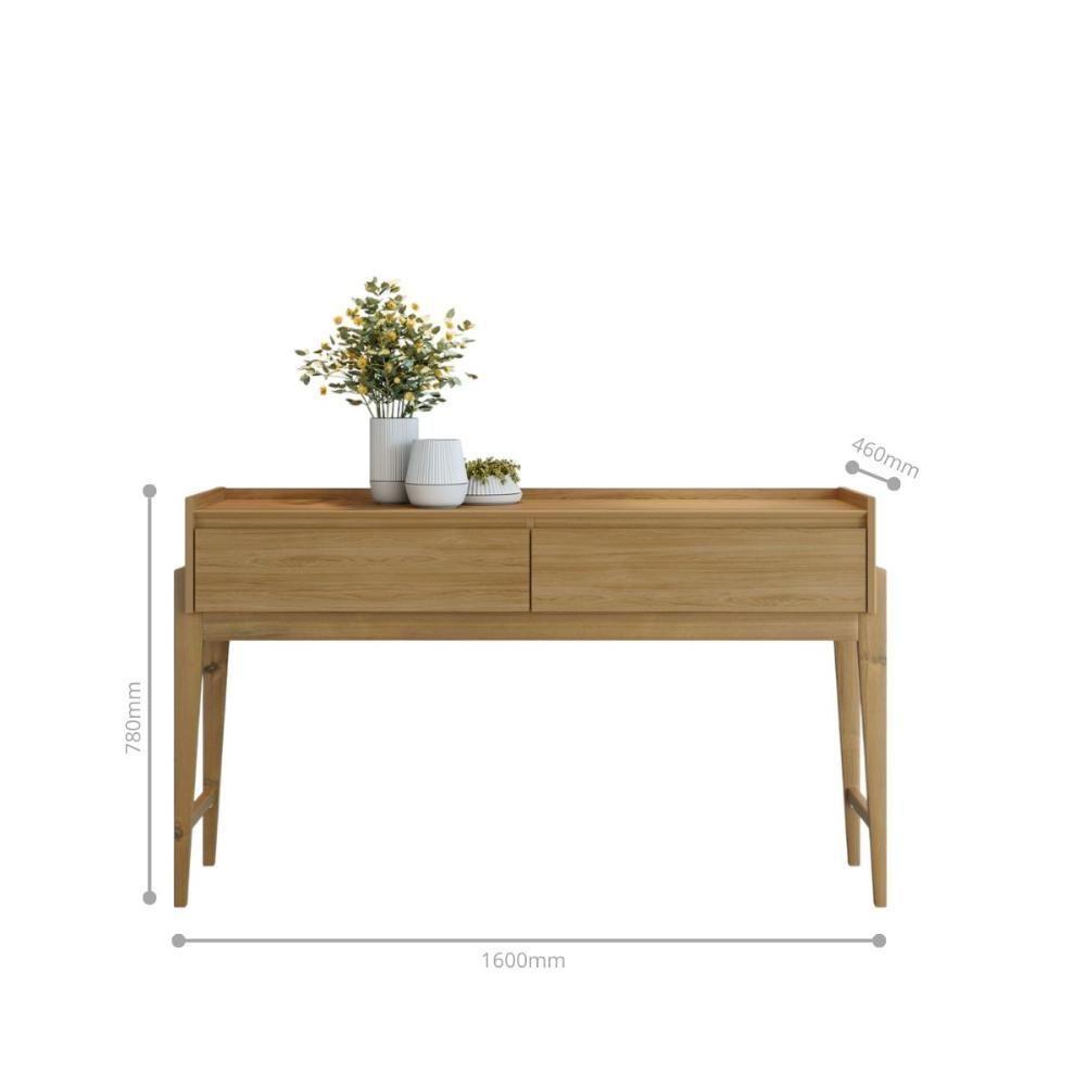 Conjunto Aparador Buffet Para Sala 3 Gavetas Lens Cadiz Off White + Aparador Para Sala 2 Gavetas Cadiz Hannover - 5