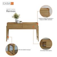 Conjunto Aparador Buffet Para Sala 3 Gavetas Lens Cadiz Hannover + Aparador Para Sala 2 Gavetas Cadiz Hannover - 2