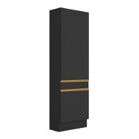 Paneleiro Com Rodapé 2 Portas Veneza Gb Multimóveis Mp2121 Preto - 1