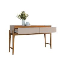 Conjunto Aparador Buffet Para Sala 3 Gavetas Lens Cadiz Hannover + Aparador Para Sala 2 Gavetas Cadiz Cedro Off White - 9