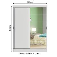 Guarda-roupa Infantil Madesa Luke 2 Portas Correr Espelho - 5