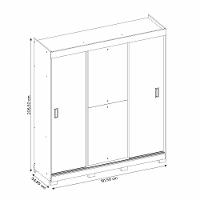 Conjunto Para Quarto Com Guarda-roupa Nt5020 E Cômoda Nt5185 Notável Móveis Branco - 8