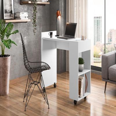 Mesa Para Computador Sofia Branco Brilhante