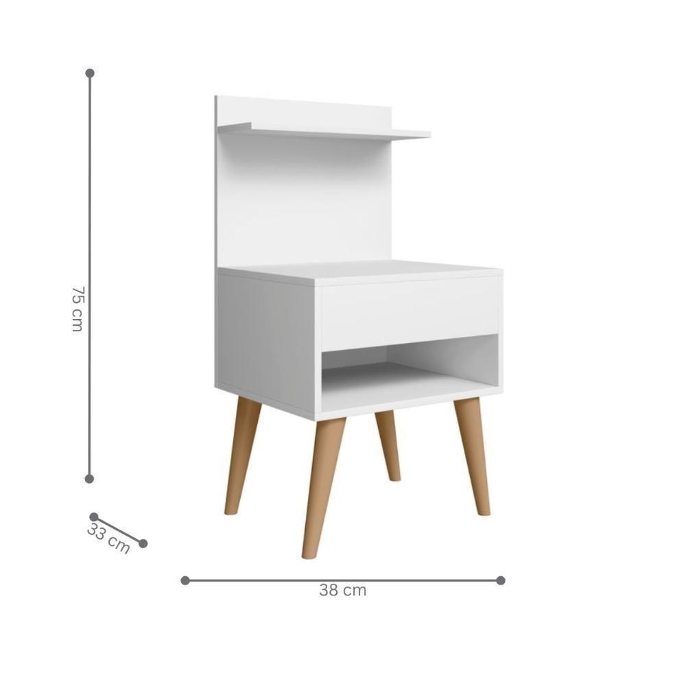 Mesa Para Quarto Pennsylvania Branco - 2