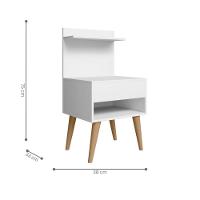 Mesa Para Quarto Pennsylvania Branco - 2