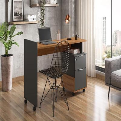 Mesa De Computador Camberra Amendoa-chumbo