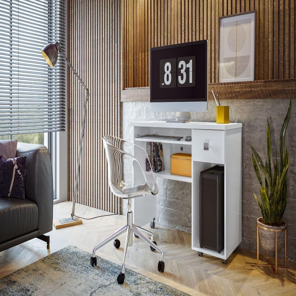 Mesa Computador Luanda Branco - 1