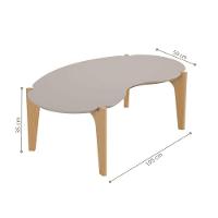 Mesa Centro Jacarta Off White Perolizado-freijo - 2