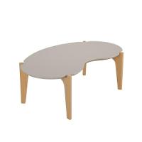 Mesa Centro Jacarta Off White Perolizado-freijo - 3