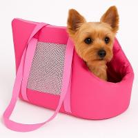 Mala Transporte Pet Dobravel Mochila Rosa Gato Cao Gatinho Carro Passeio Bolsa Compacta Viagem Petshop - 2