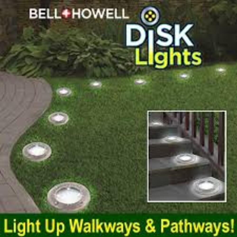 Kit 4 Luminárias Solares 8 Leds Inox Com Espeto Para Jardim Escadas E Decoração Externa - 4