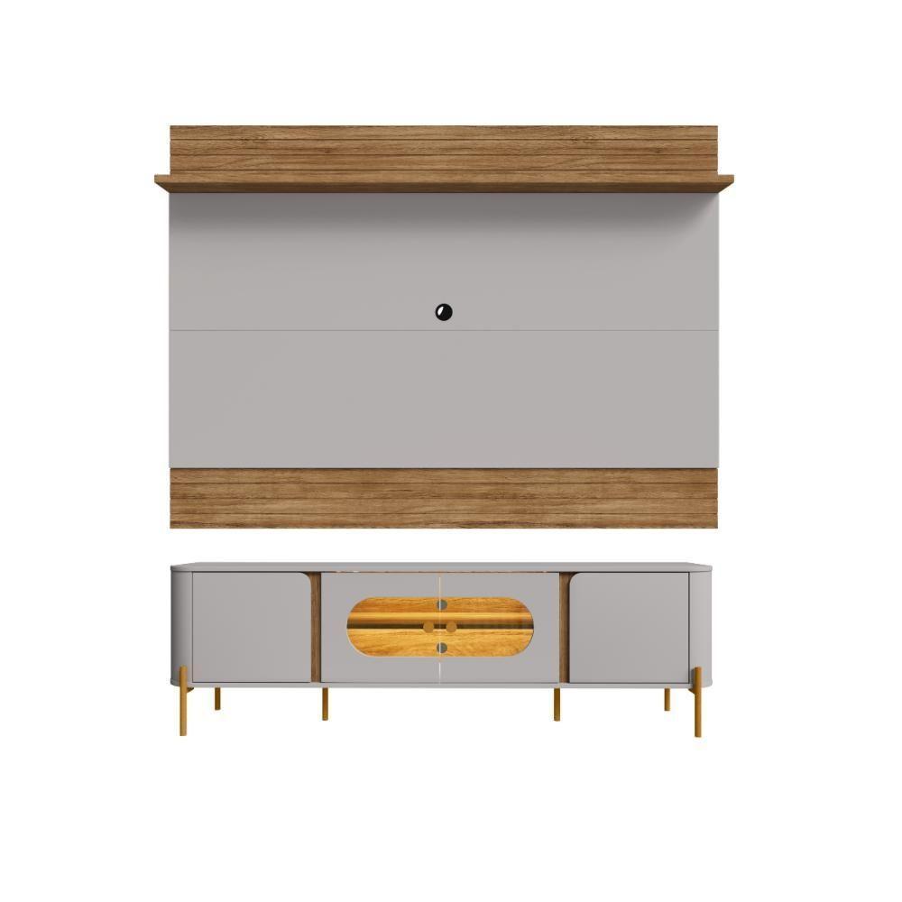 Jogo Painel E Rack Merigold Naturalle Off White - 1