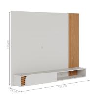 Conjunto Aparador Com Home Tv Noir Off White Matte Freijo - 5