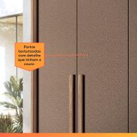 Guarda Roupas Casal 6 Portas 4 Gavetas Milano Andirá Madeirado/terracota - 6