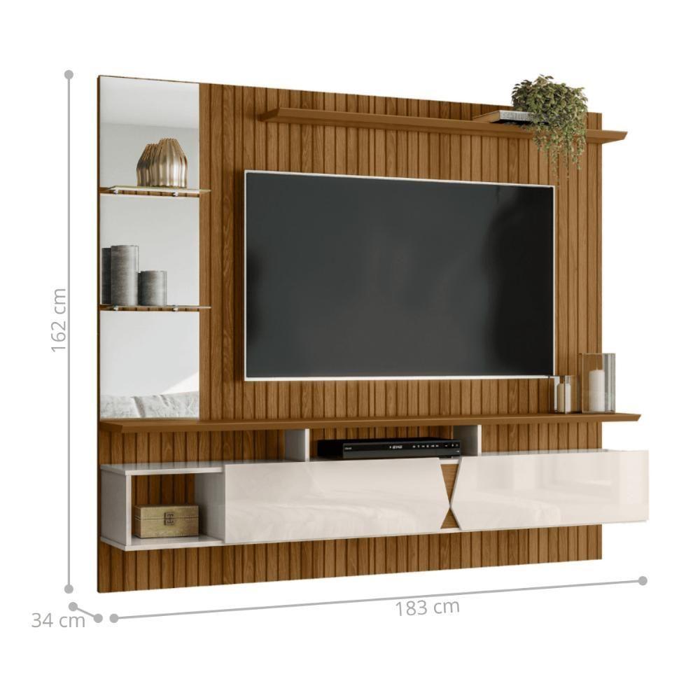 Painel Tv Vilnius Freijo Ripado-off White Perolizado - 2