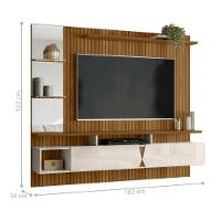 Painel Tv Vilnius Freijo Ripado-off White Perolizado - 2