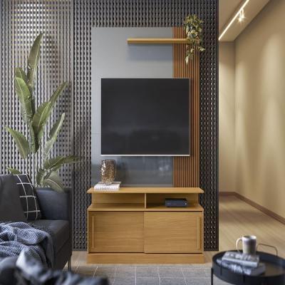 Painel Tv Managua Tauari Ripado-cinza Peroliado