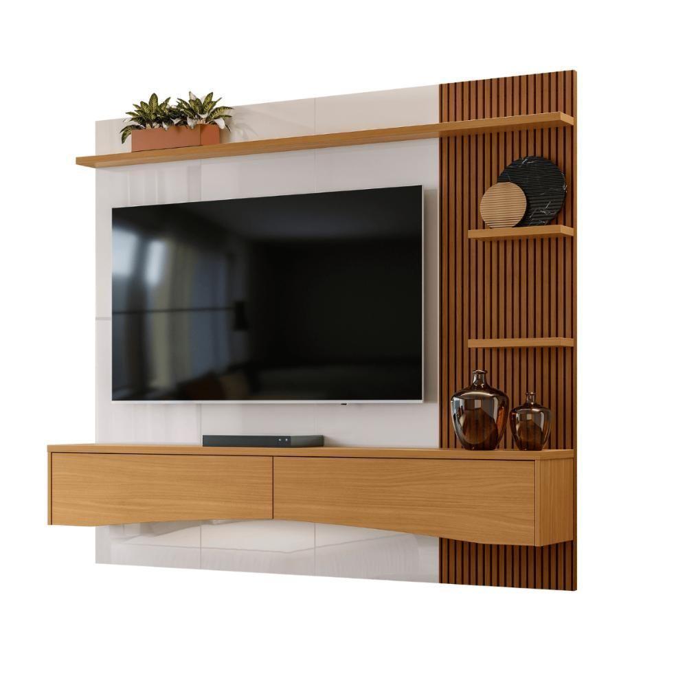 Painel Kiev Off White Perolizado-tauari Ripado - 3