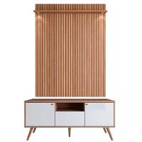 Painel Jequitiba Ripado 3d Bancada Berlim Jequitiba-off White - 1