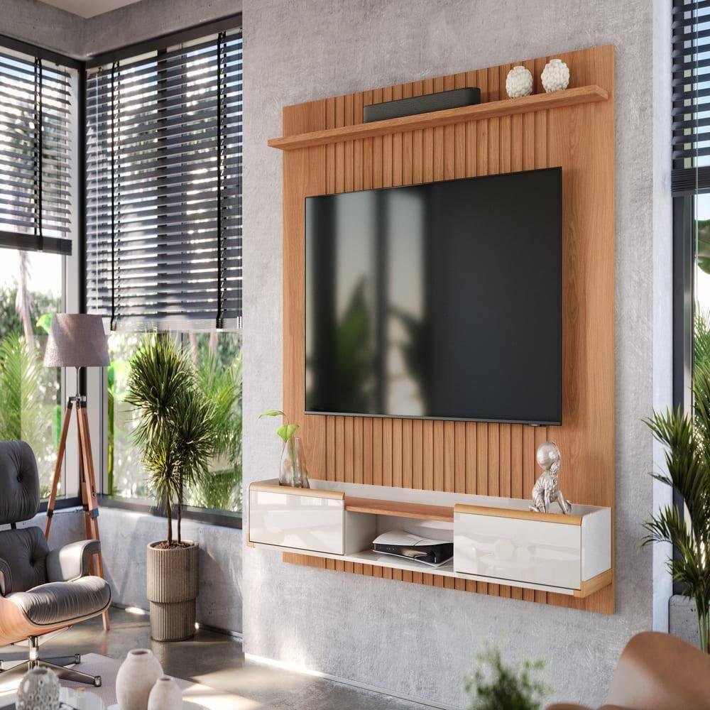 Painel Bancada Riade Jequitiba-off White Perolizado - 1