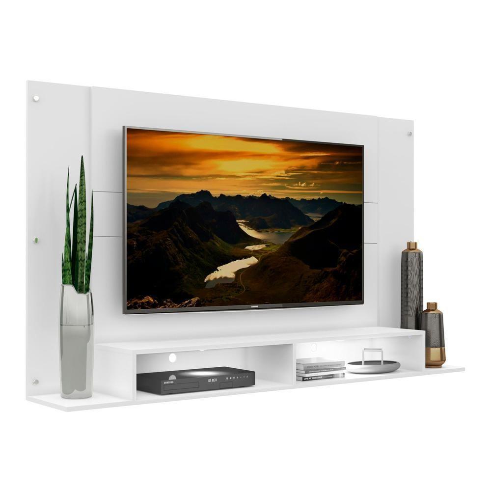 Painel Com 2 Leds Para Tv Até 60" Multimóveis Veneza Fg3397 Branco - 1