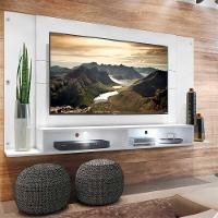 Painel Com 2 Leds Para Tv Até 60" Multimóveis Veneza Fg3397 Branco - 7