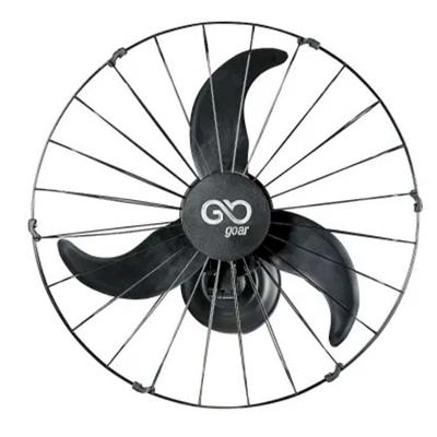 Ventilador Oscilante De Parede 60cm Metal Preto Goar 220V
